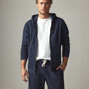 American Giant Men's Classic Full Zip in Oxford Blue